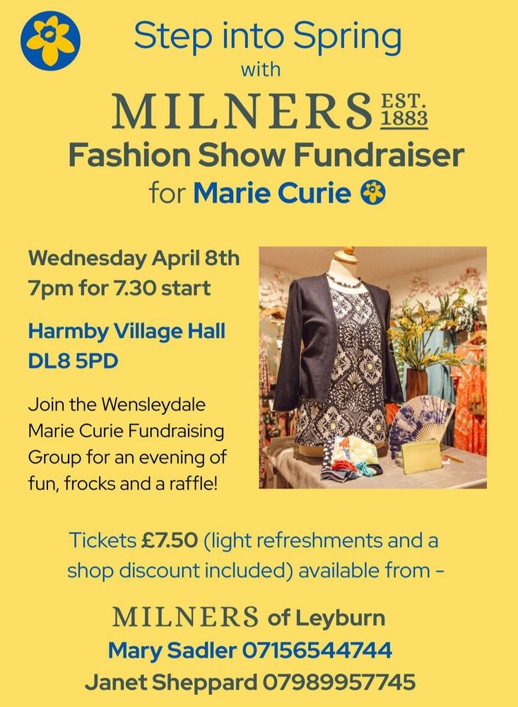 Milners Fashion Show Fundraiser For Marie Curie