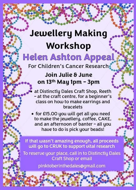 Jewellery Making Workshop - Helen Ashton Appeal