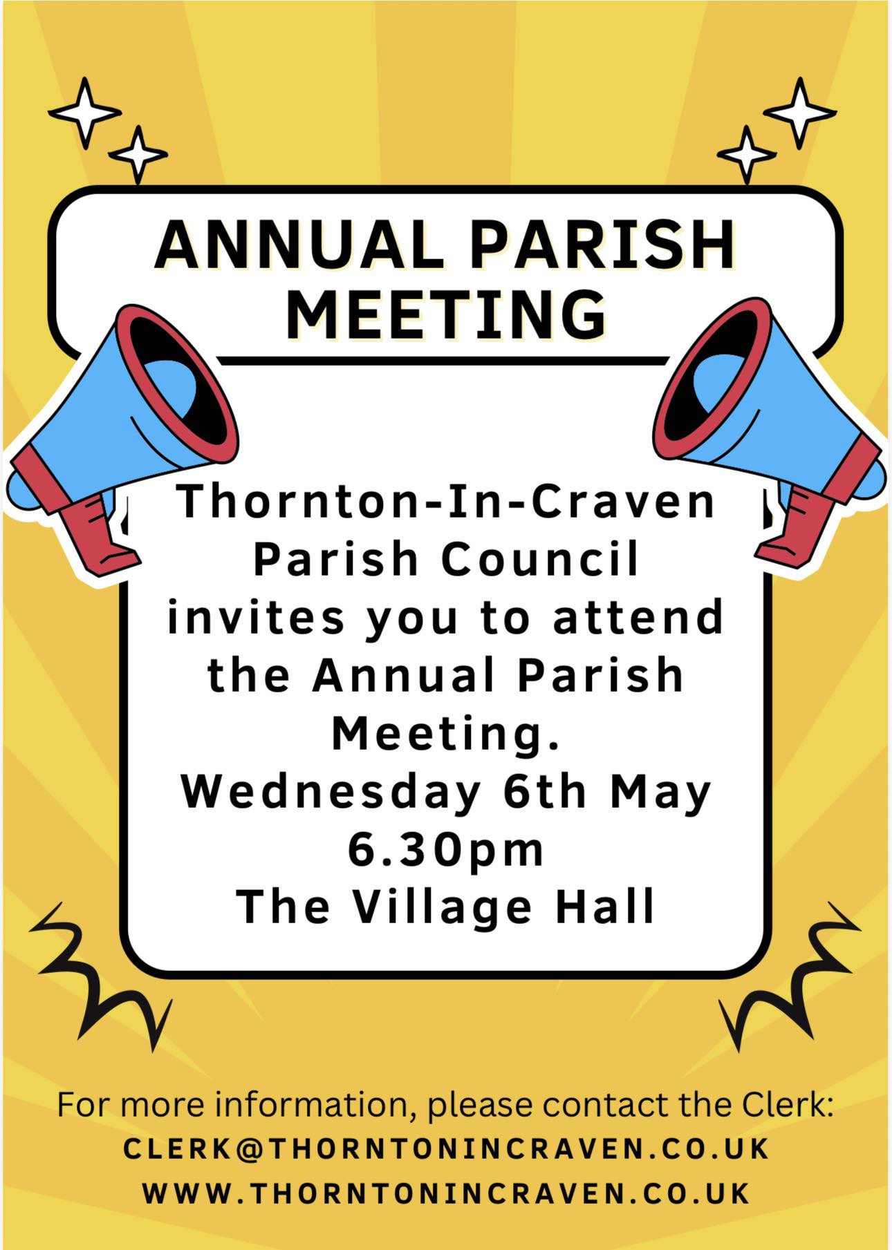 Thornton-In-Craven Annual Parish Meeting