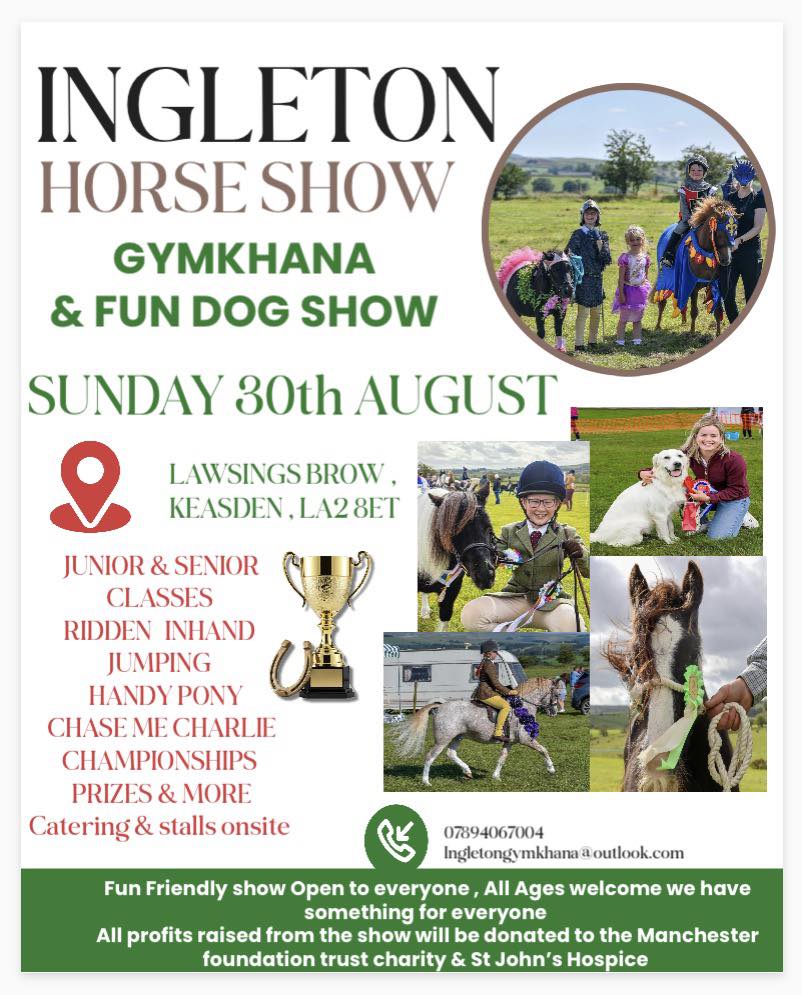 Ingleton Horse Show Gymkhana & Fun Dog Show 2026