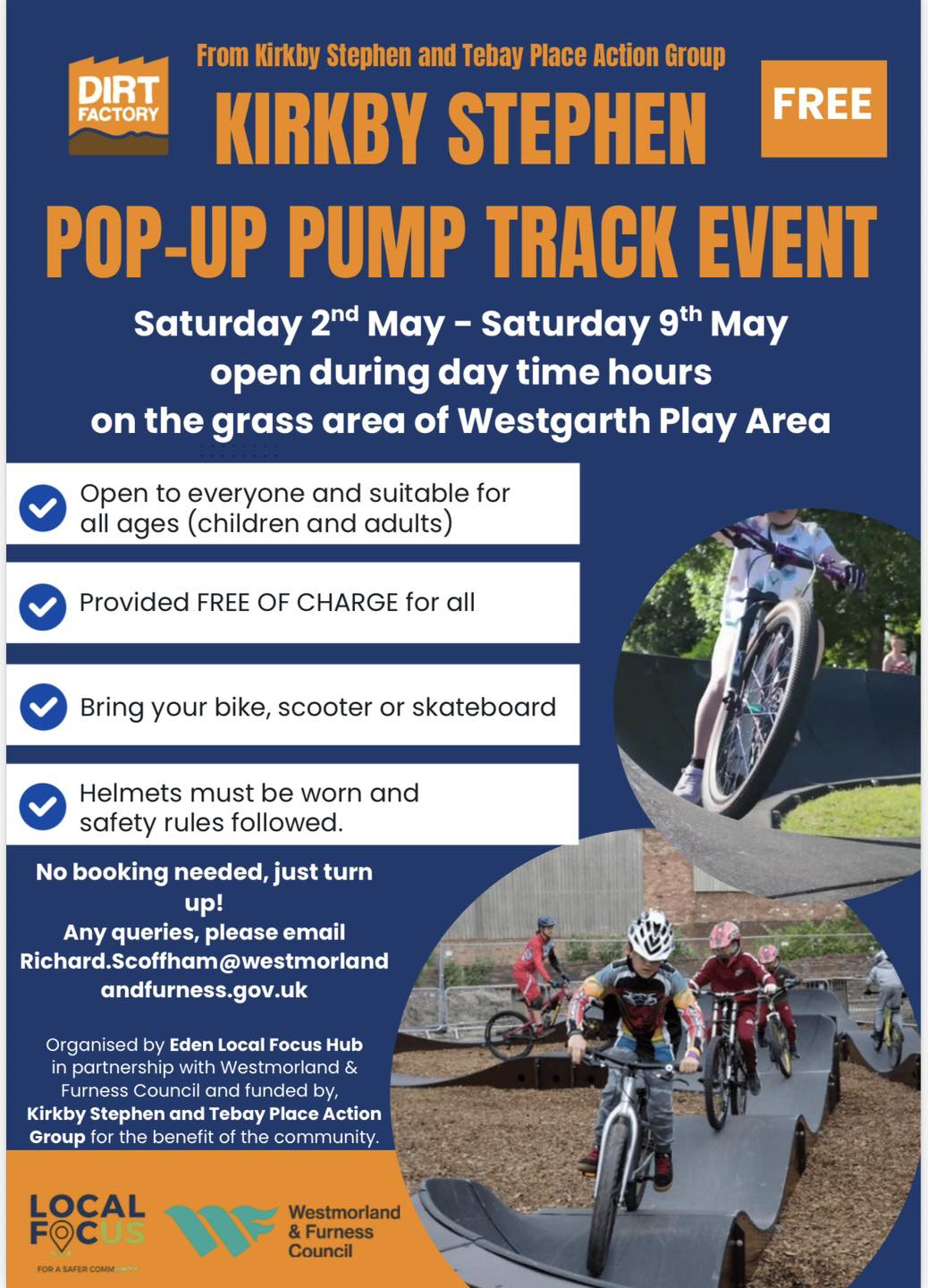 Kirkby Stephen Pop-Up Pump Track Event