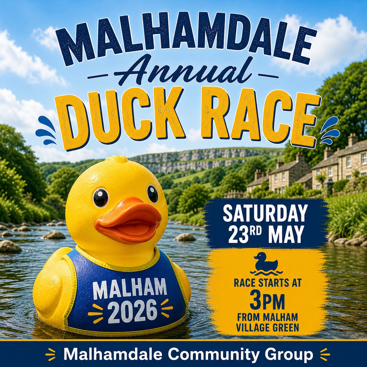 Malhamdale Annual Duck Race