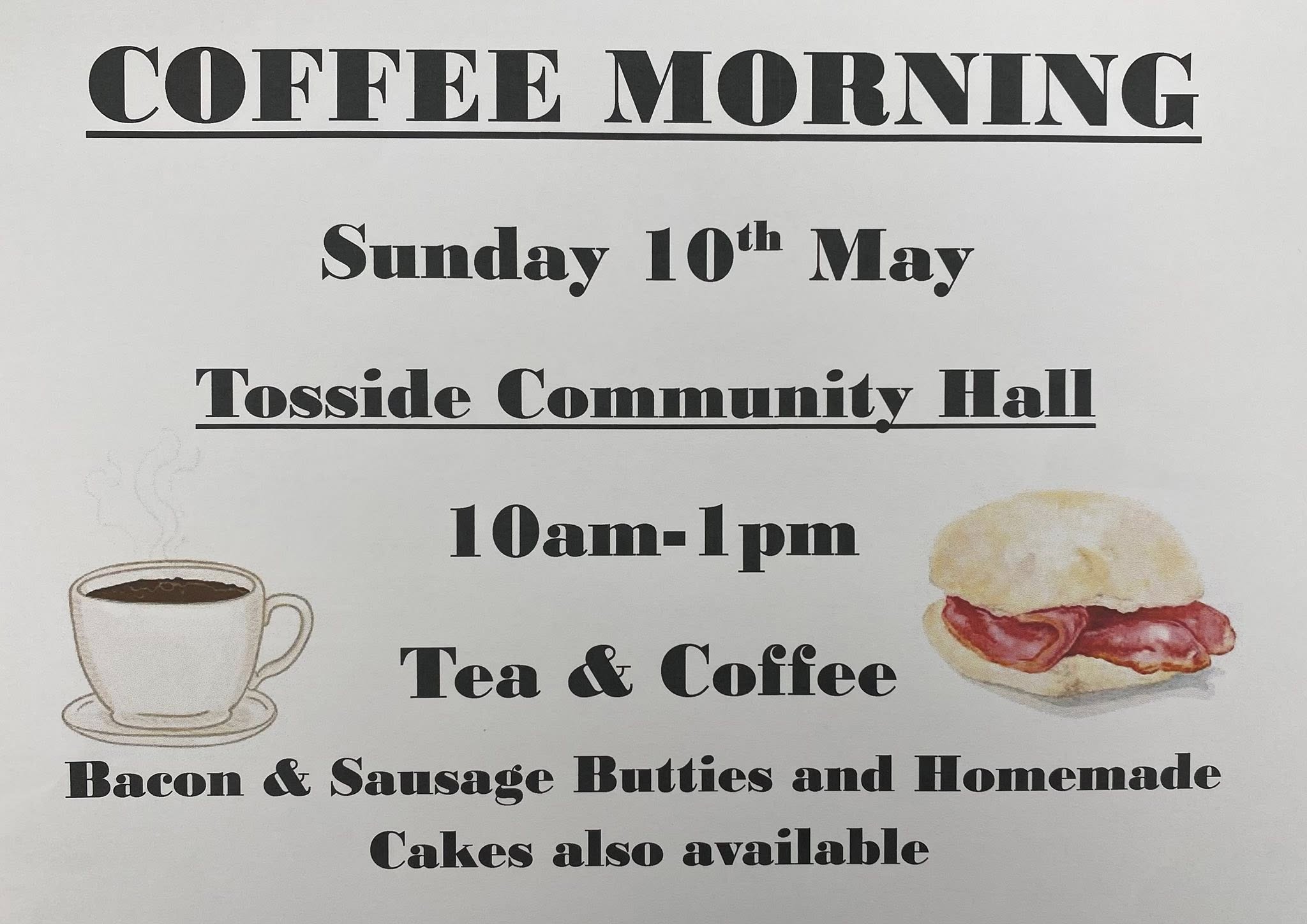 Tosside Community Hall Coffee Morning