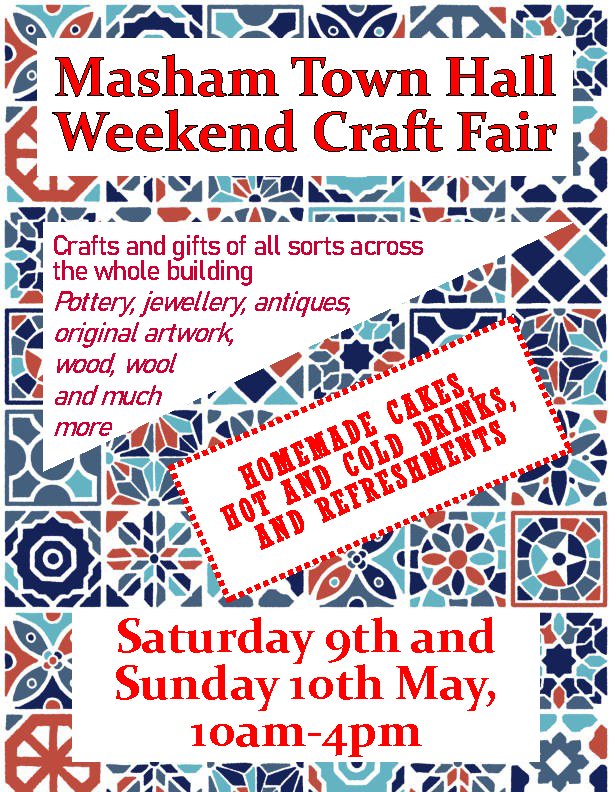 Masham Town Hall Weekend Craft Fair
