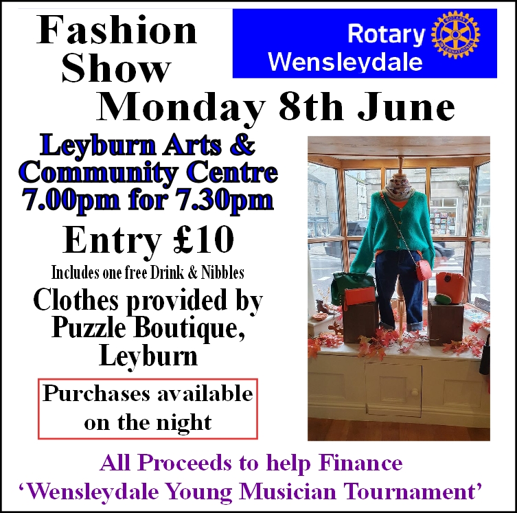 Wensleydale Rotary Fashion Show!