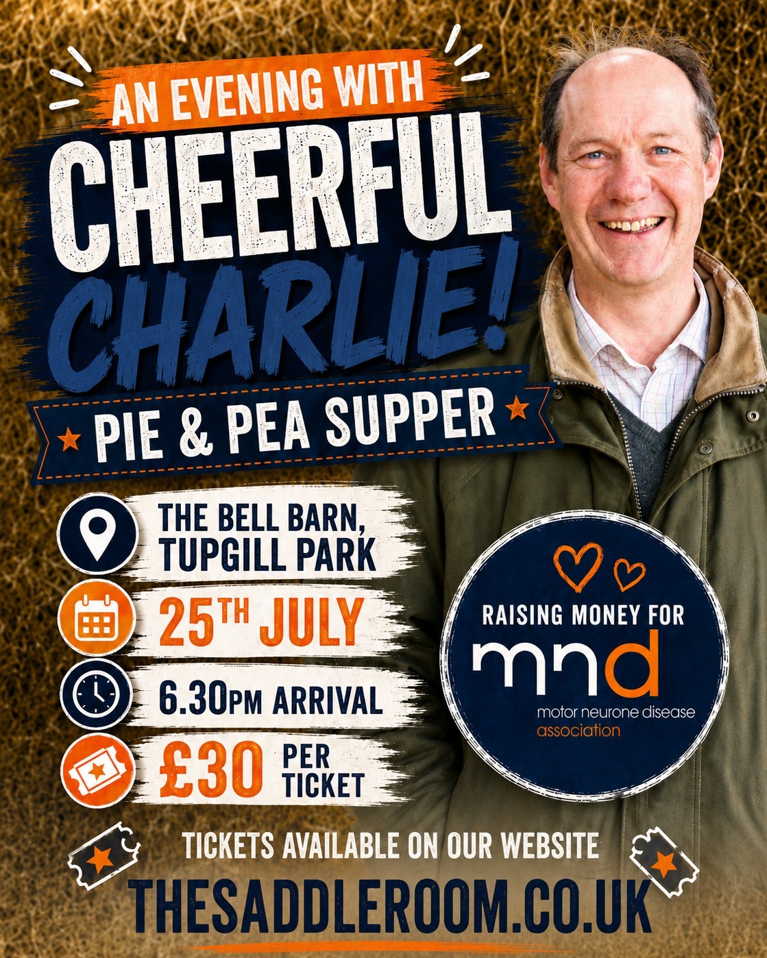 An Evening With Cheerful Charlie! Pie & Pea Supper