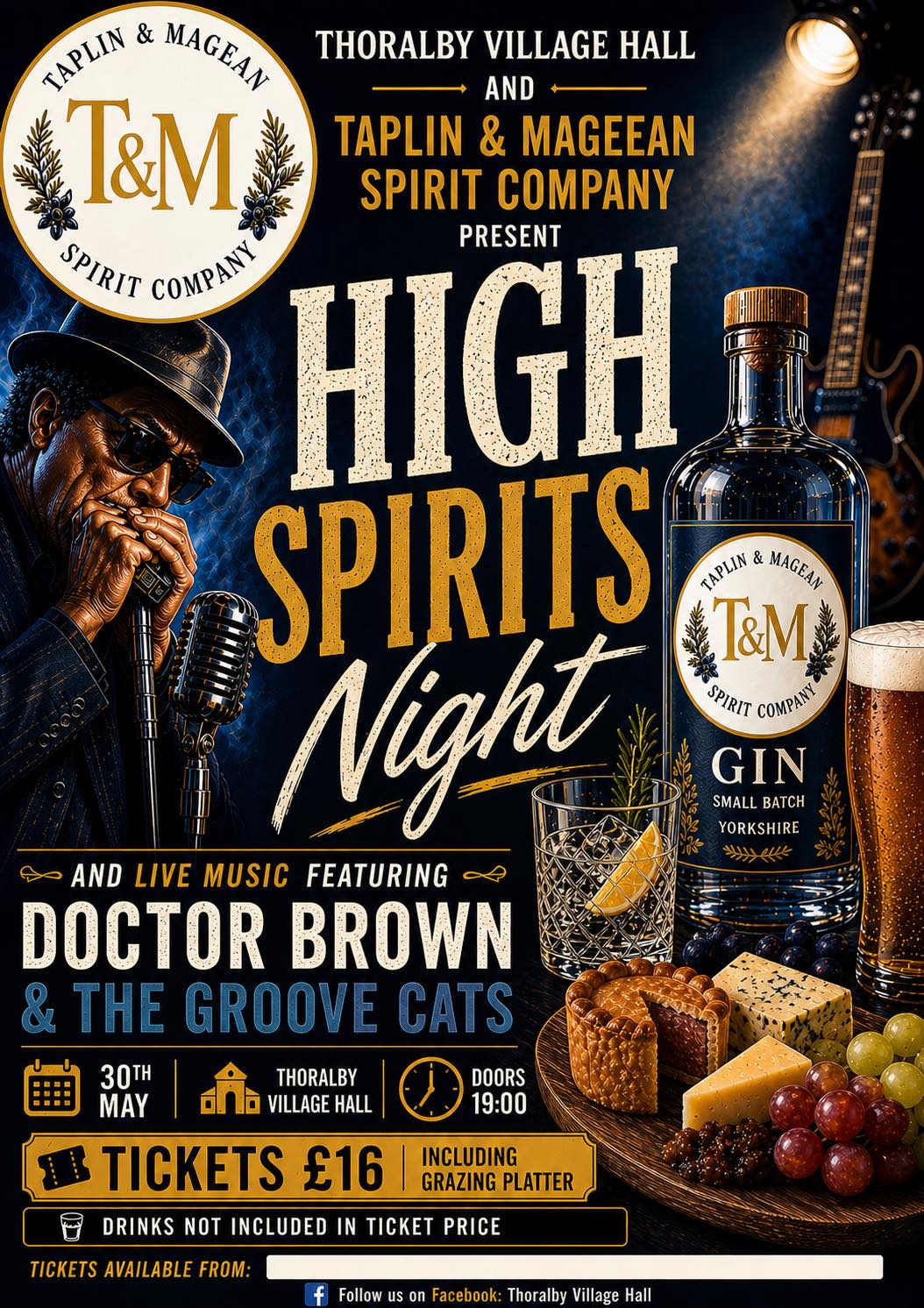 High Spirits a night of Live Music, Local spirits and ale