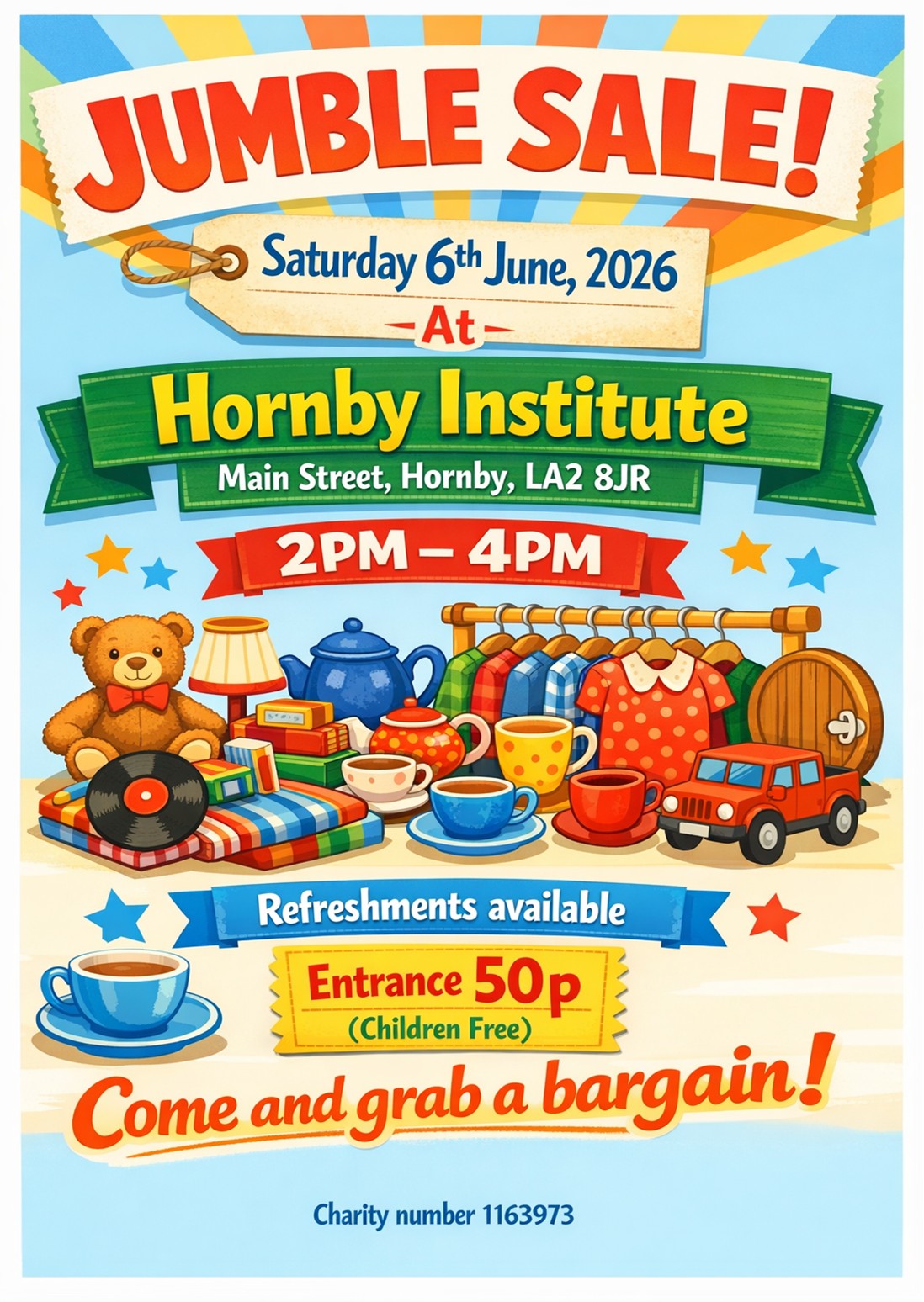 Jumble Sale At Hornby Institute