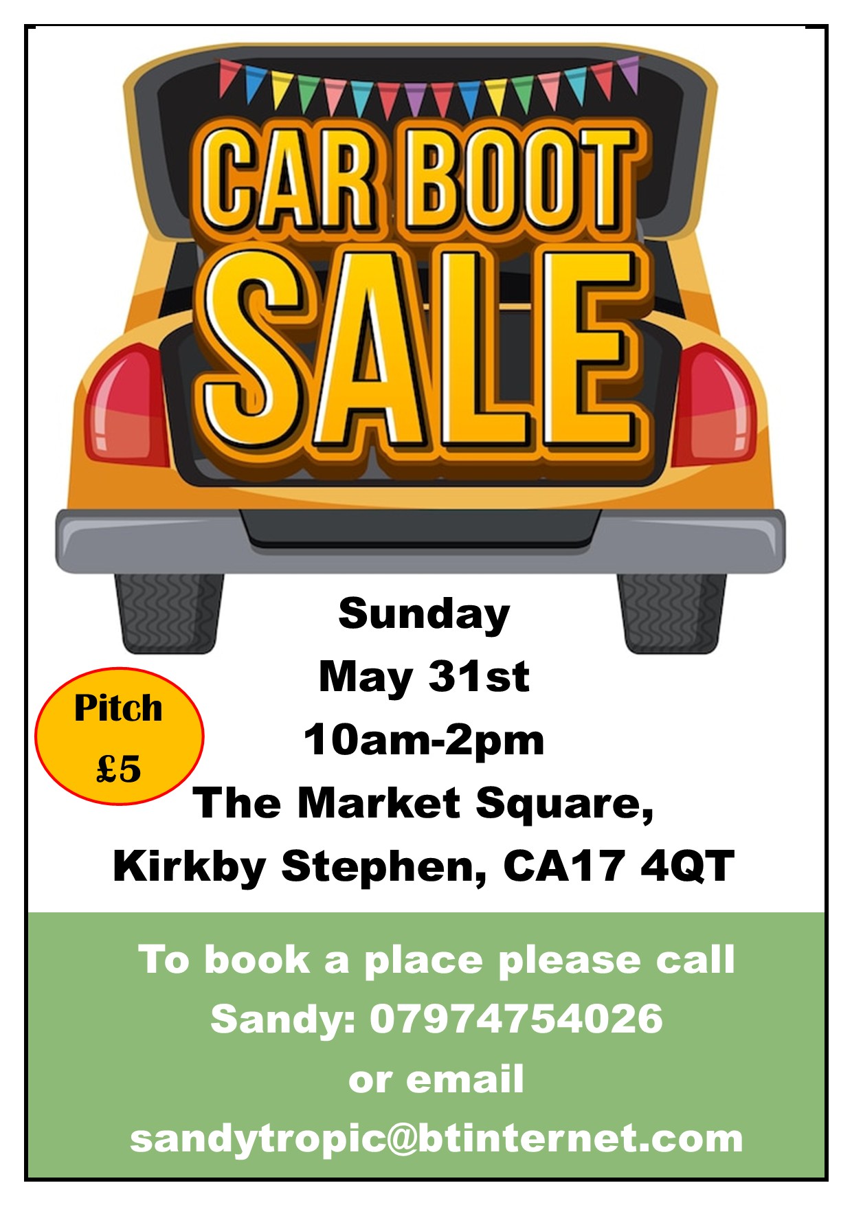 Kirkby Stephen Car Boot Sale