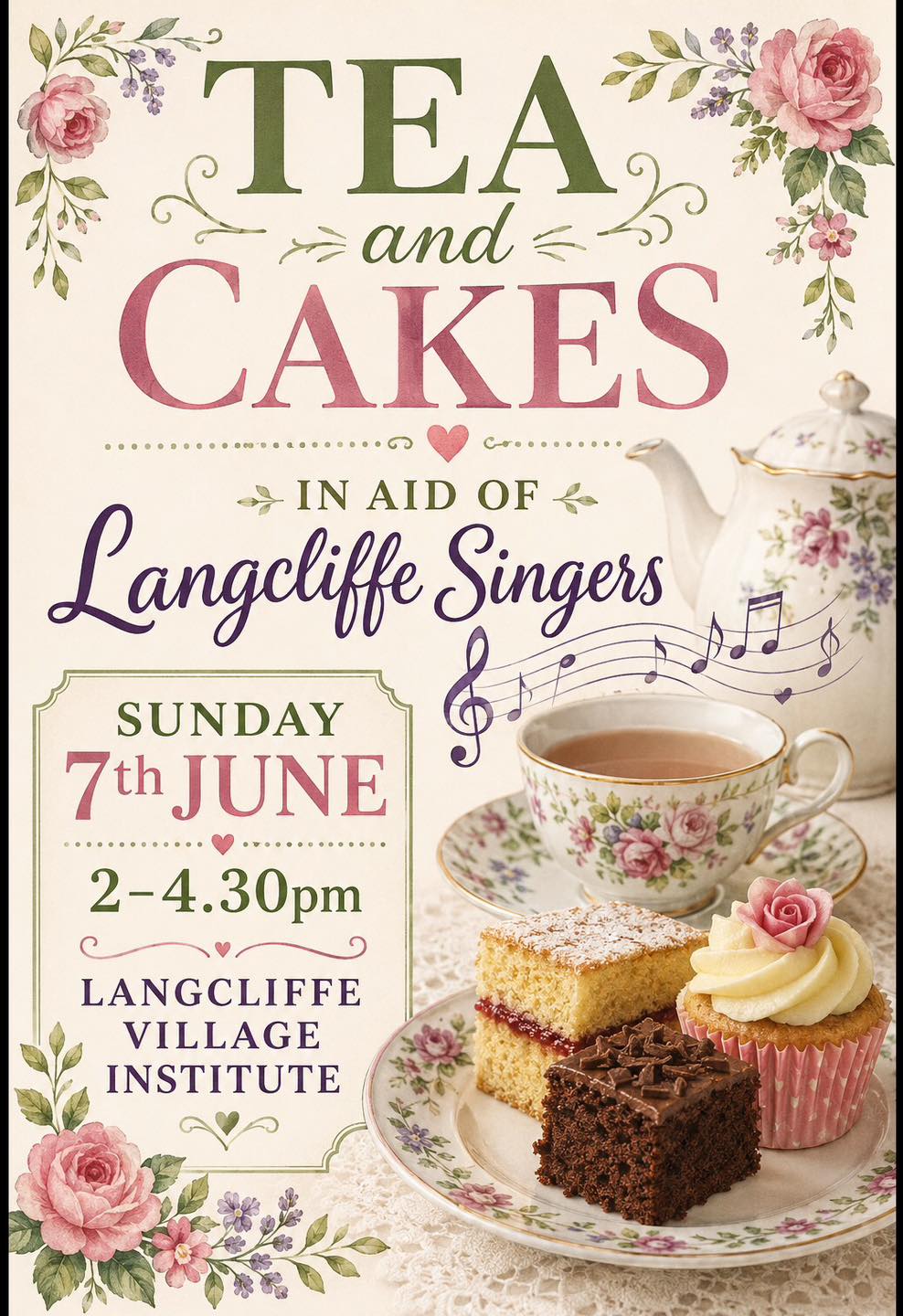 Tea & Cakes In Aid Of Langcliffe Singers