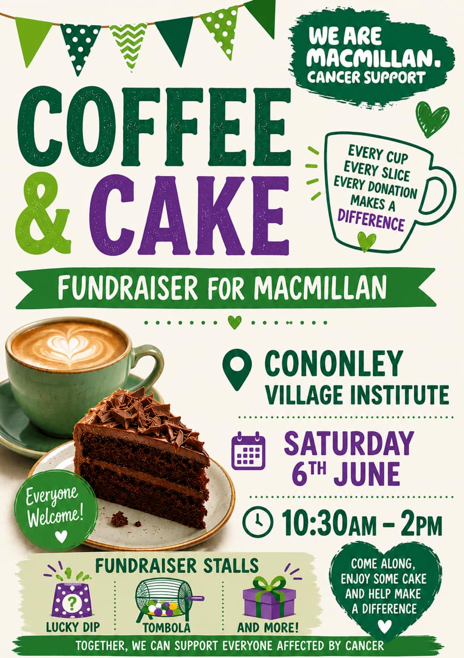 Coffee & Cake Fundraiser For Macmillan