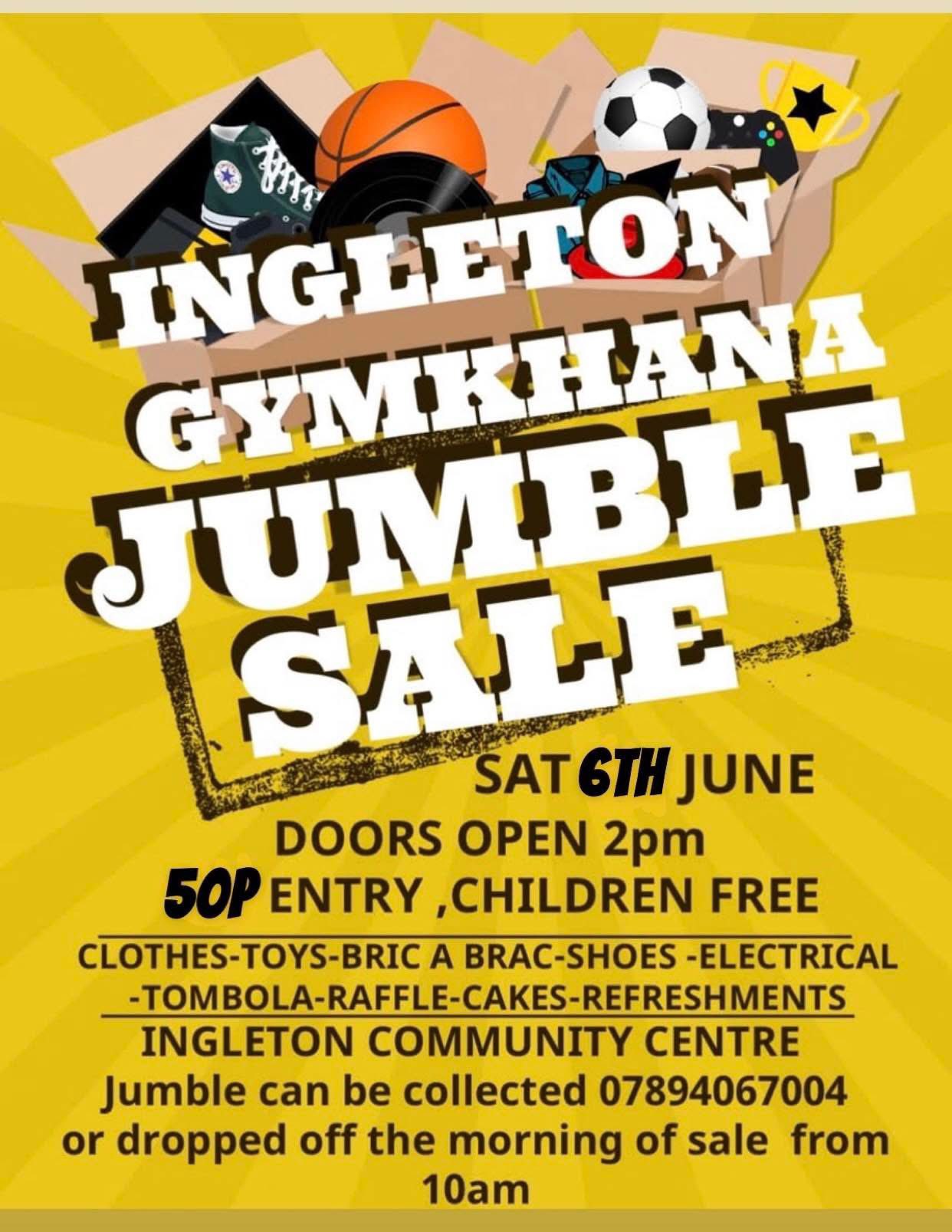 Ingleton Gymkhana Jumble Sale