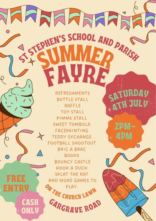 St Stephen's School and Parish Summer Fair