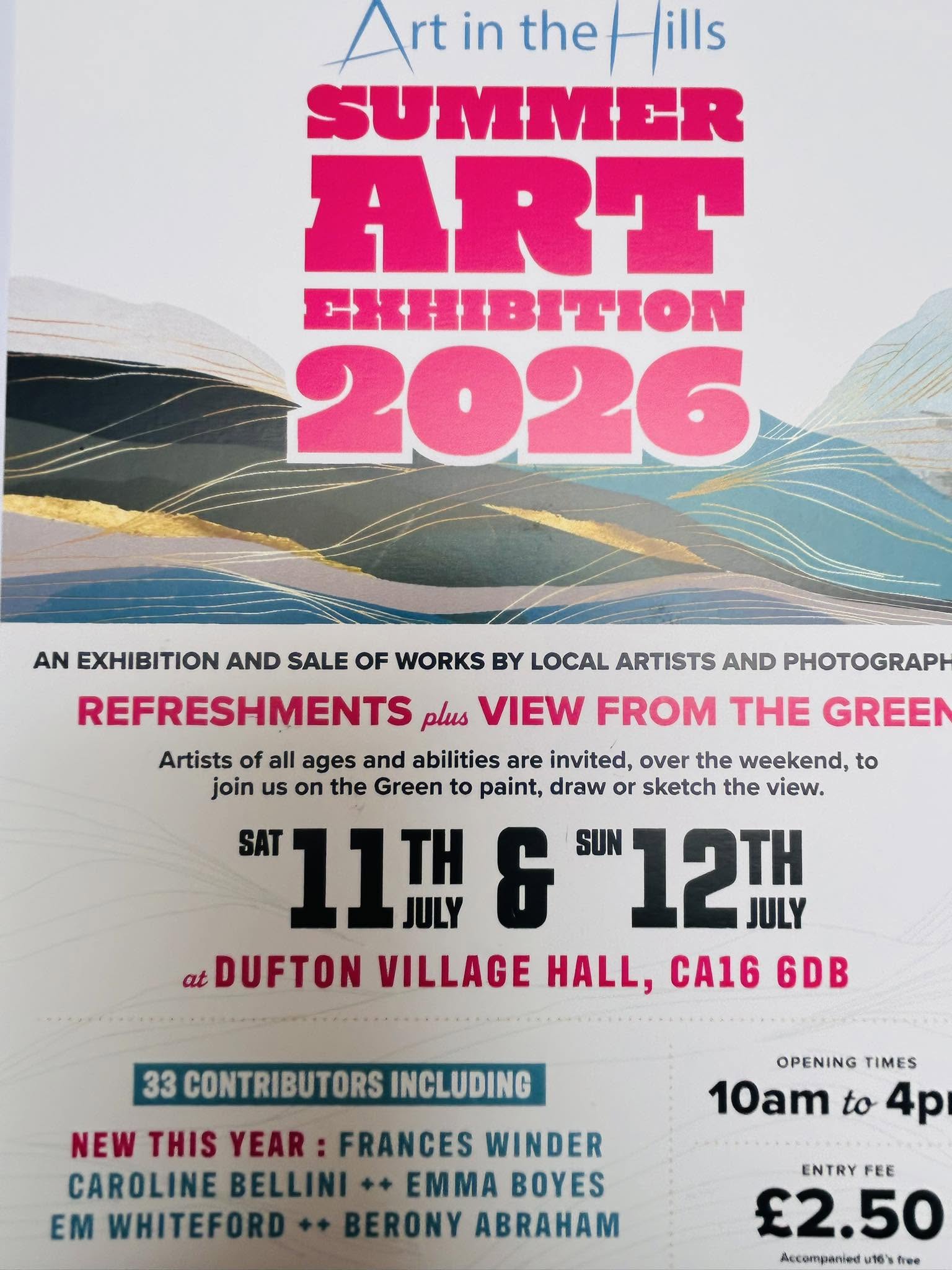 Art In The Hills Summer Art Exhibition 2026