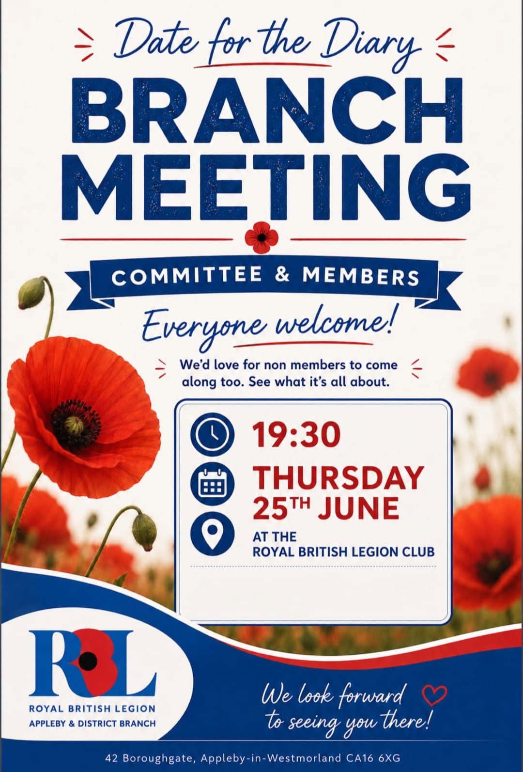 Appleby & District Royal British Legion Branch Meeting