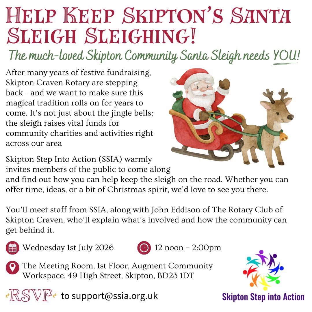 Help Keep Skipton's Santa Sleigh Sleighing!