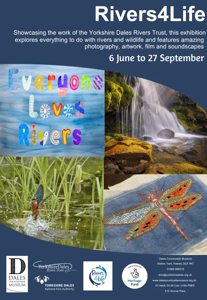 Rivers4Life family-friendly summer exhibition at the Dales Countryside Museum, Hawes