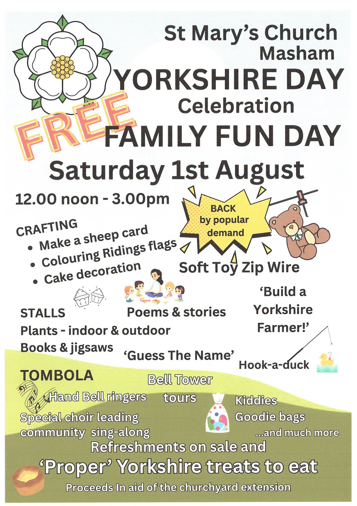 St Mary's Church Masham Yorkshire Day Celebration Family Fun Day
