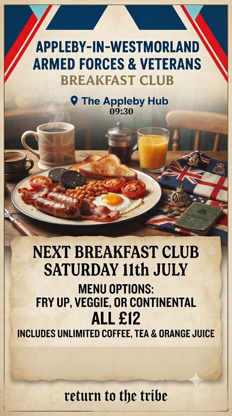 Appleby In Westmorland Armed Forces & Veterans Breakfast Club