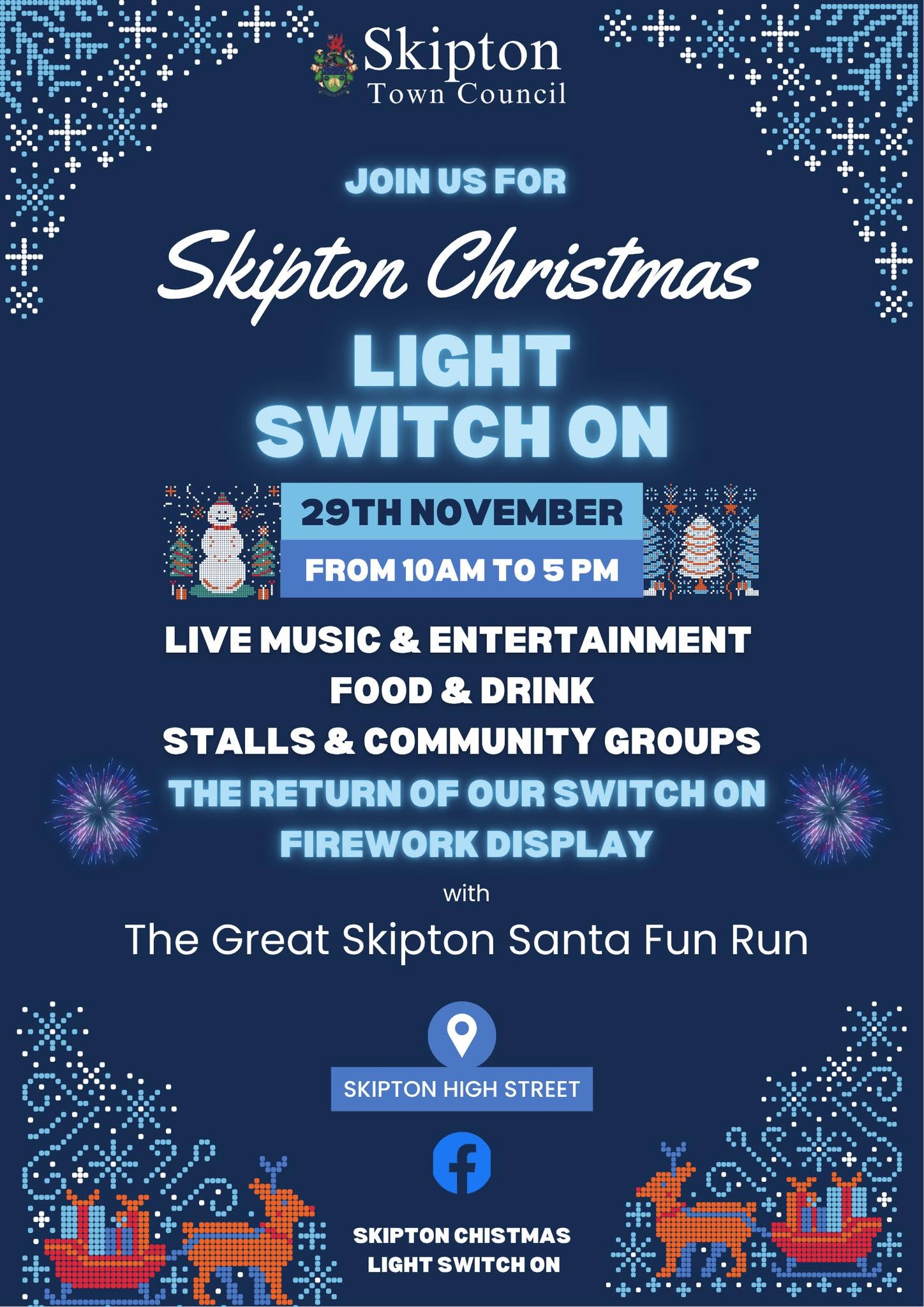 Skipton Christmas Light Switch On