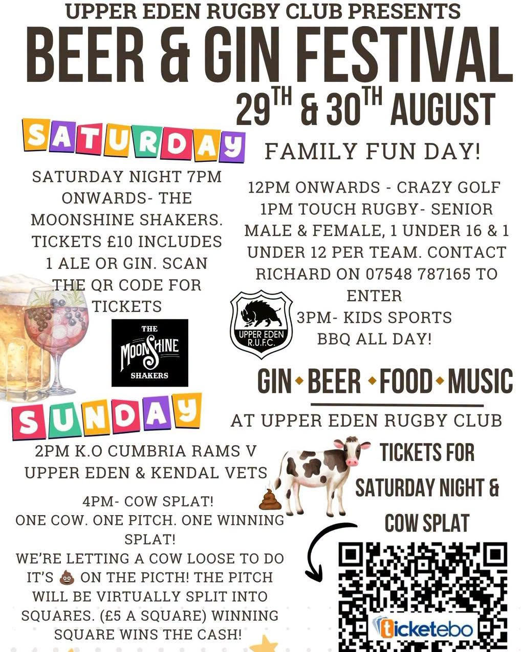 Upper Eden Rugby Club Beer & Gin Festival