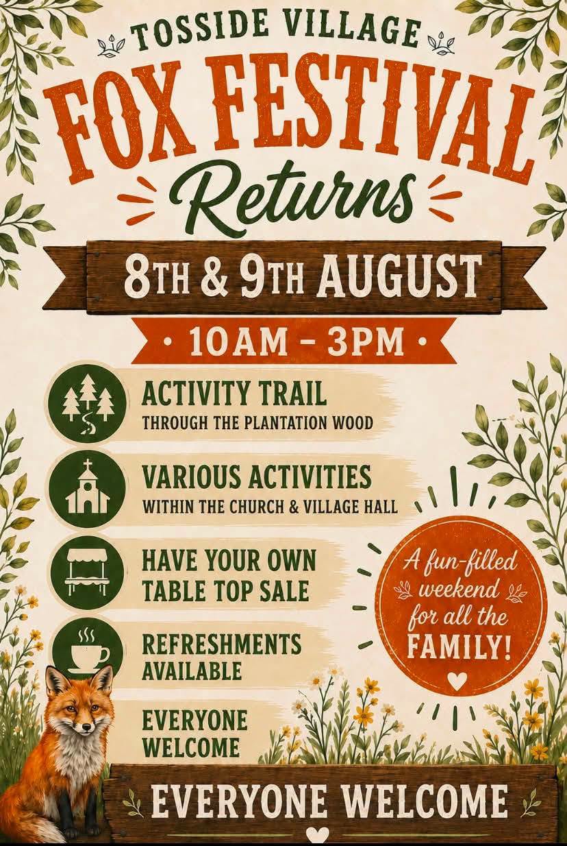 Tosside Village Fox Festival Returns