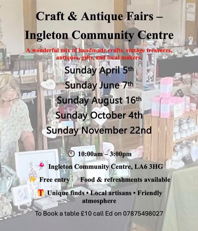 Antiques & Craft Fair Ingleton Community Centre