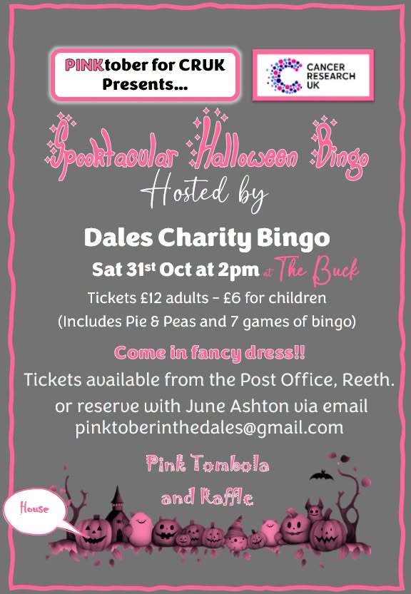 Spooktacular Halloween Party Hosted By Dales Charity Bingo