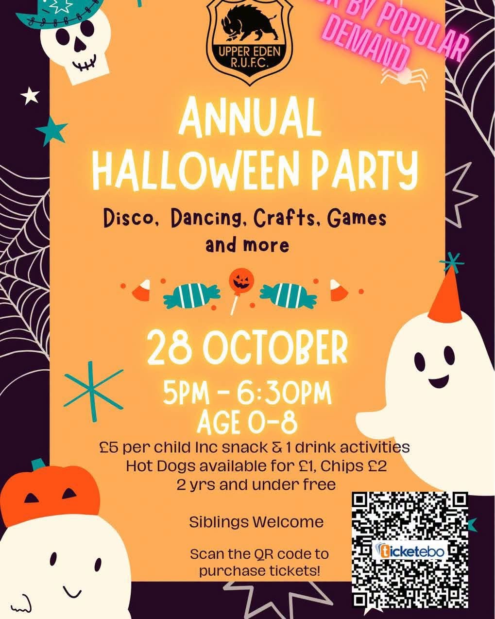 Upper Eden R.U.F.C Annual Halloween Party