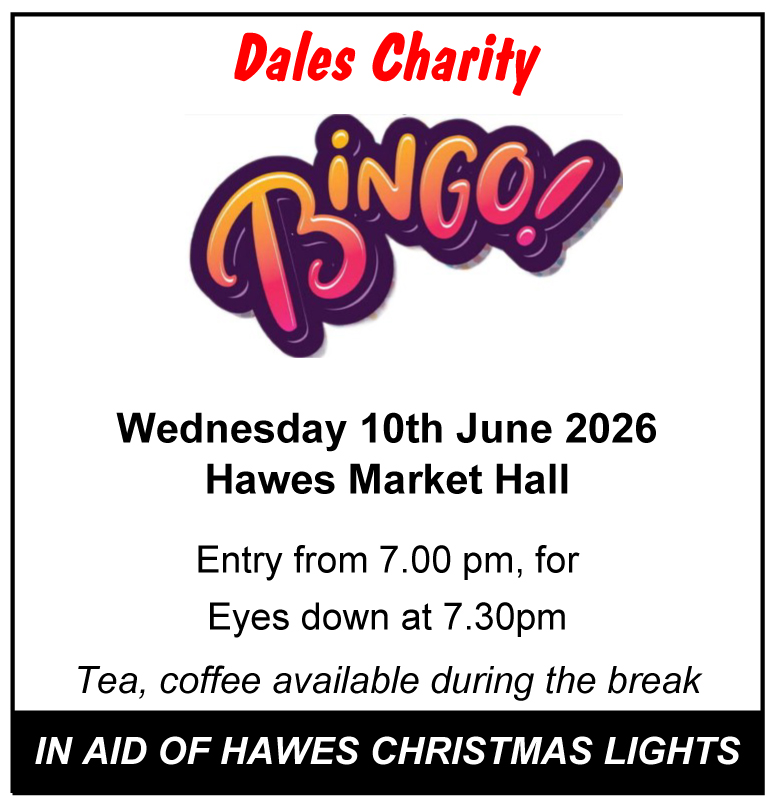 Charity Bingo Night for Hawes Christmas Lights