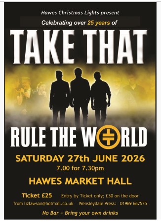 Rule the World (in Hawes for 1 night only)
