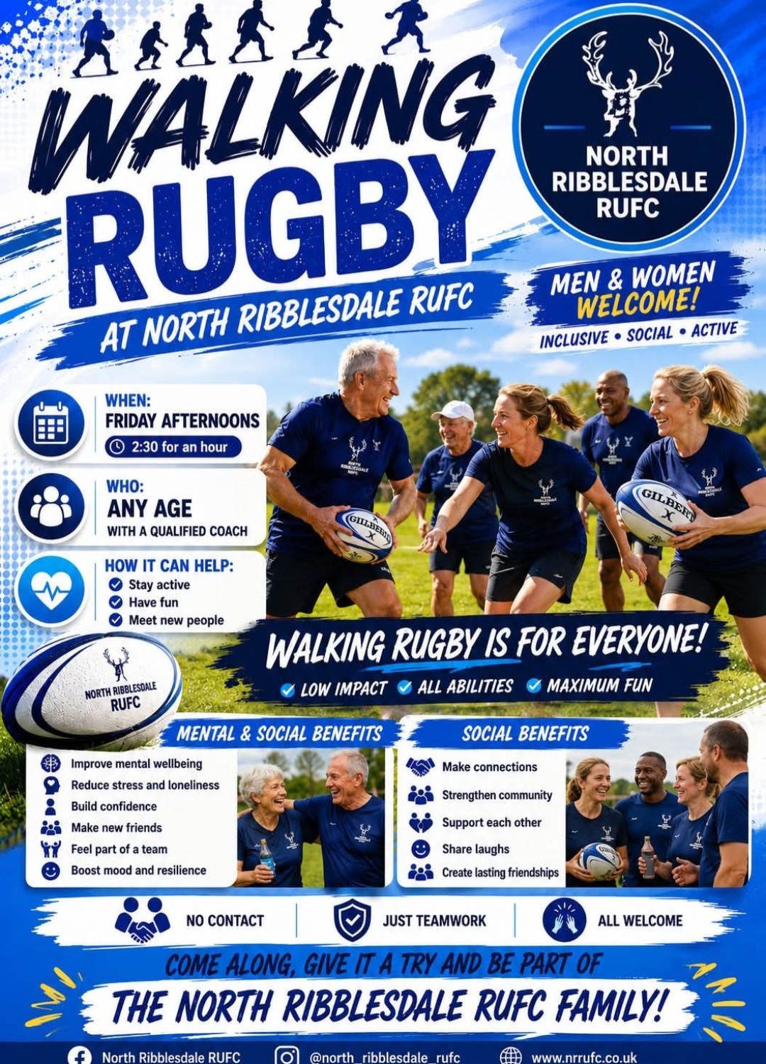 Walking Rugby At North Ribblesdale RUFC