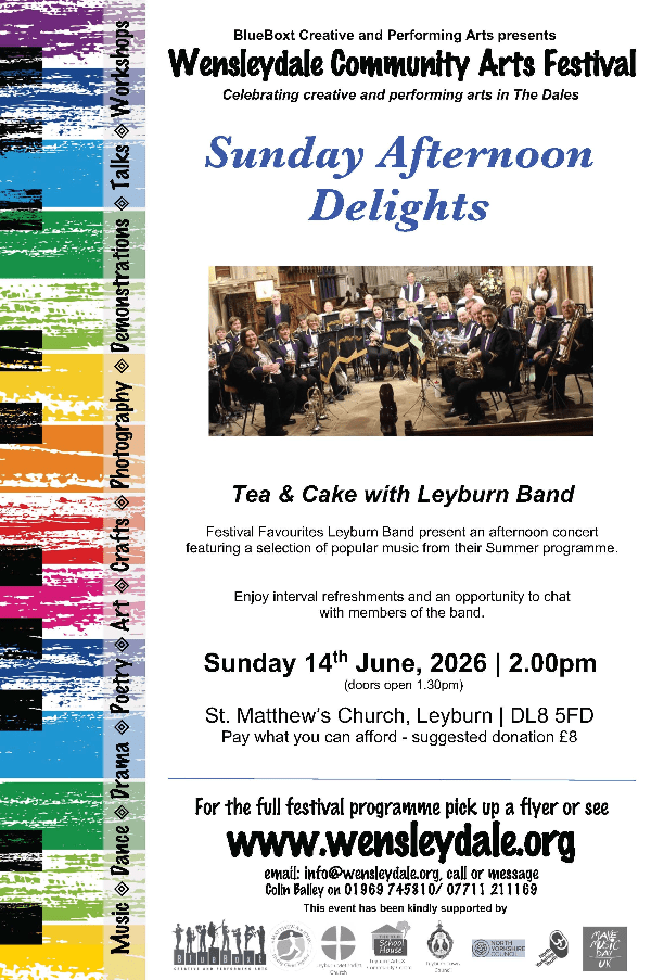 Tea and Cake with Leyburn Band | Wensleydale Community Arts Festival