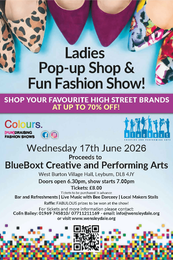 Colours [FUN]draising Fashion Show with entertainment in aid of BlueBoxt Creative & Performance Arts