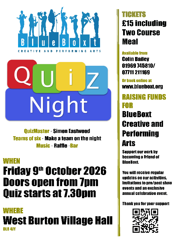 Quiz Night with Simon Eastwood | Raising funds for BlueBoxt Creative and Performing Arts Charity