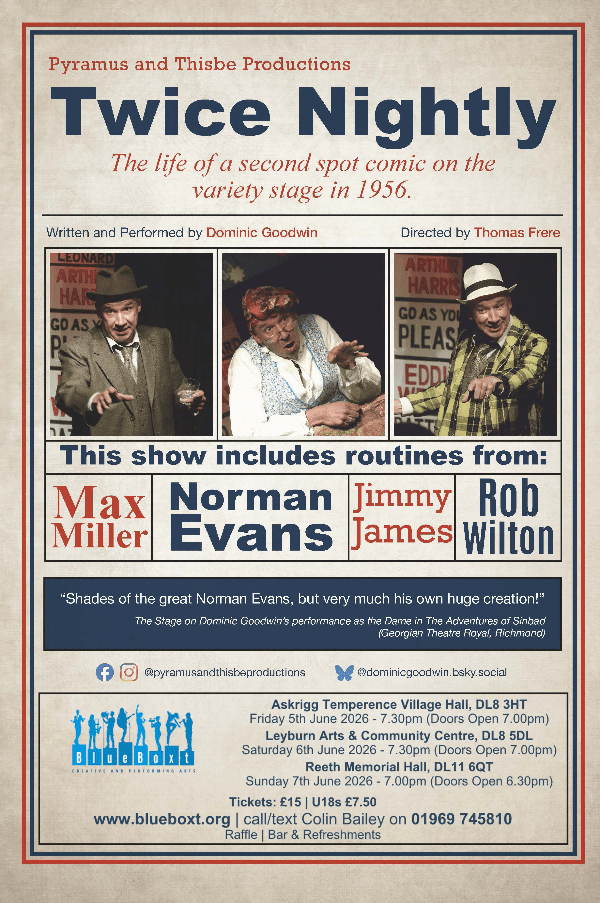 Twice Nightly - The Glory Days of Variety starring Dominic Goodwin as Freddie Francis