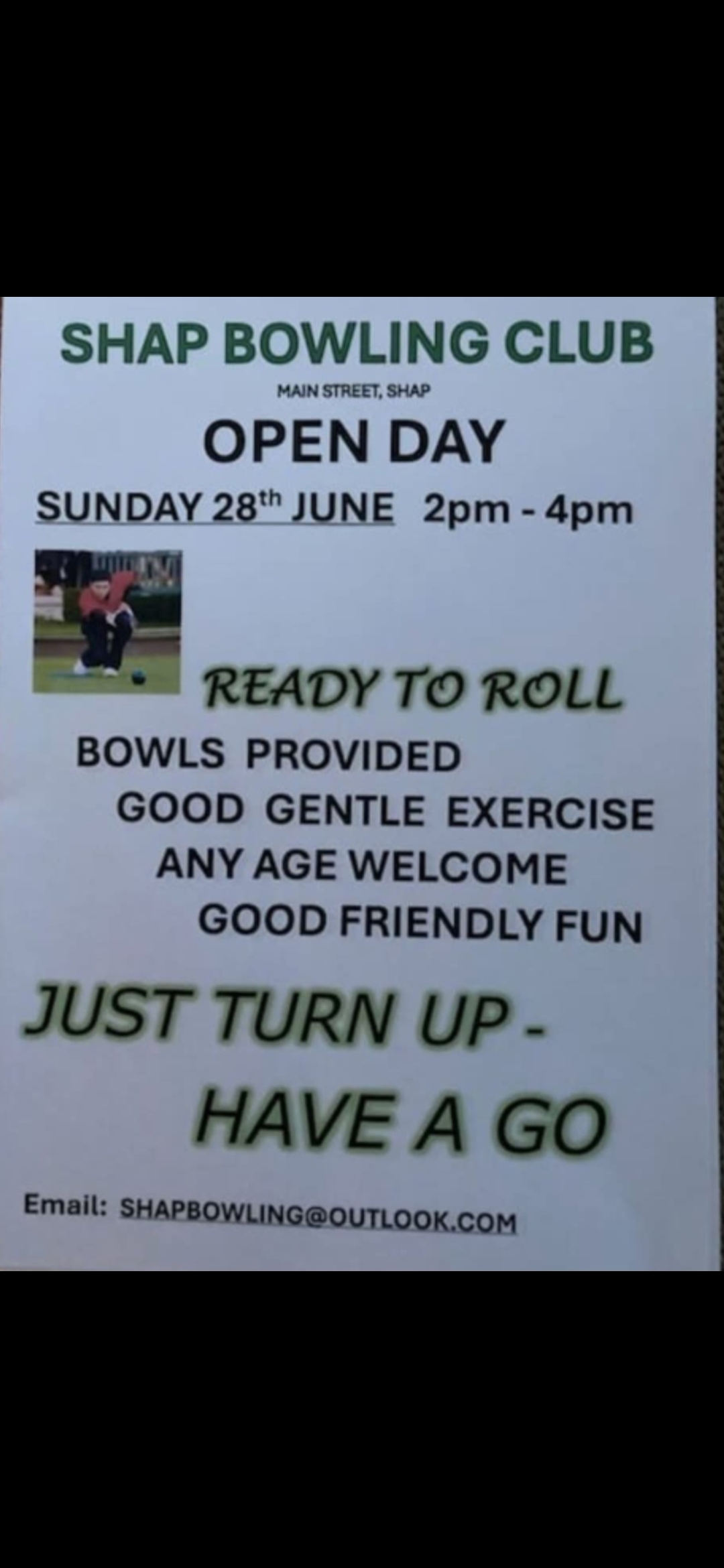 Shap Bowling Club Open Day