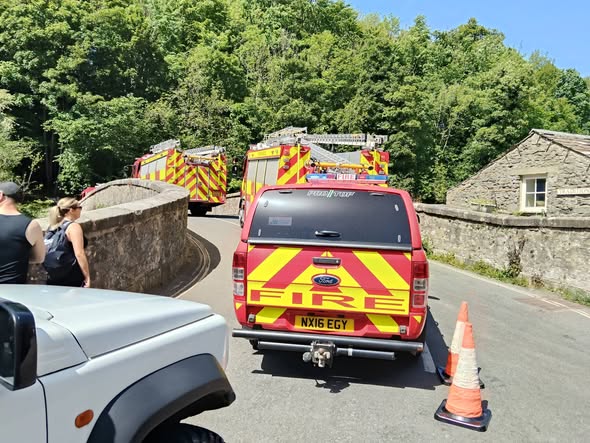 Multi-Agency Emergency Rescue Following Fall at Aysgarth Falls
