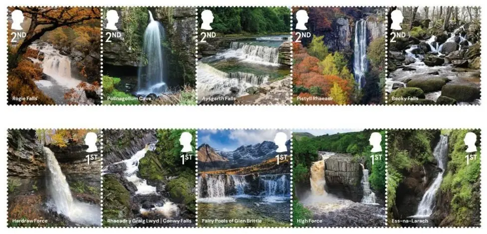 Iconic Yorkshire Dales Waterfalls Imprinted on New Royal Mail Special Stamp Series